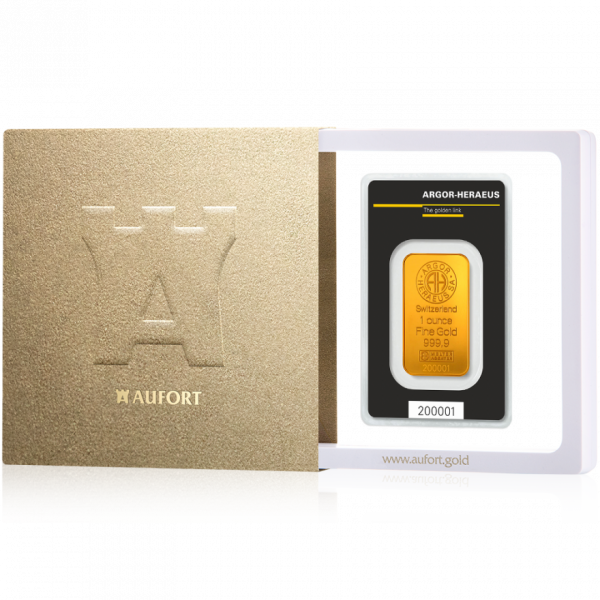 1 oz Gold Bar in Gift Package