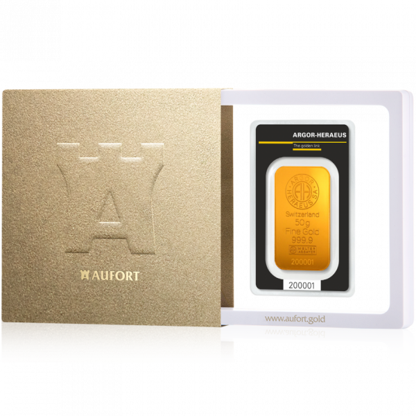 50 gram Gold Bar in Gift Package